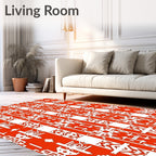 Bold Geometric Tribal Stripes Rug
