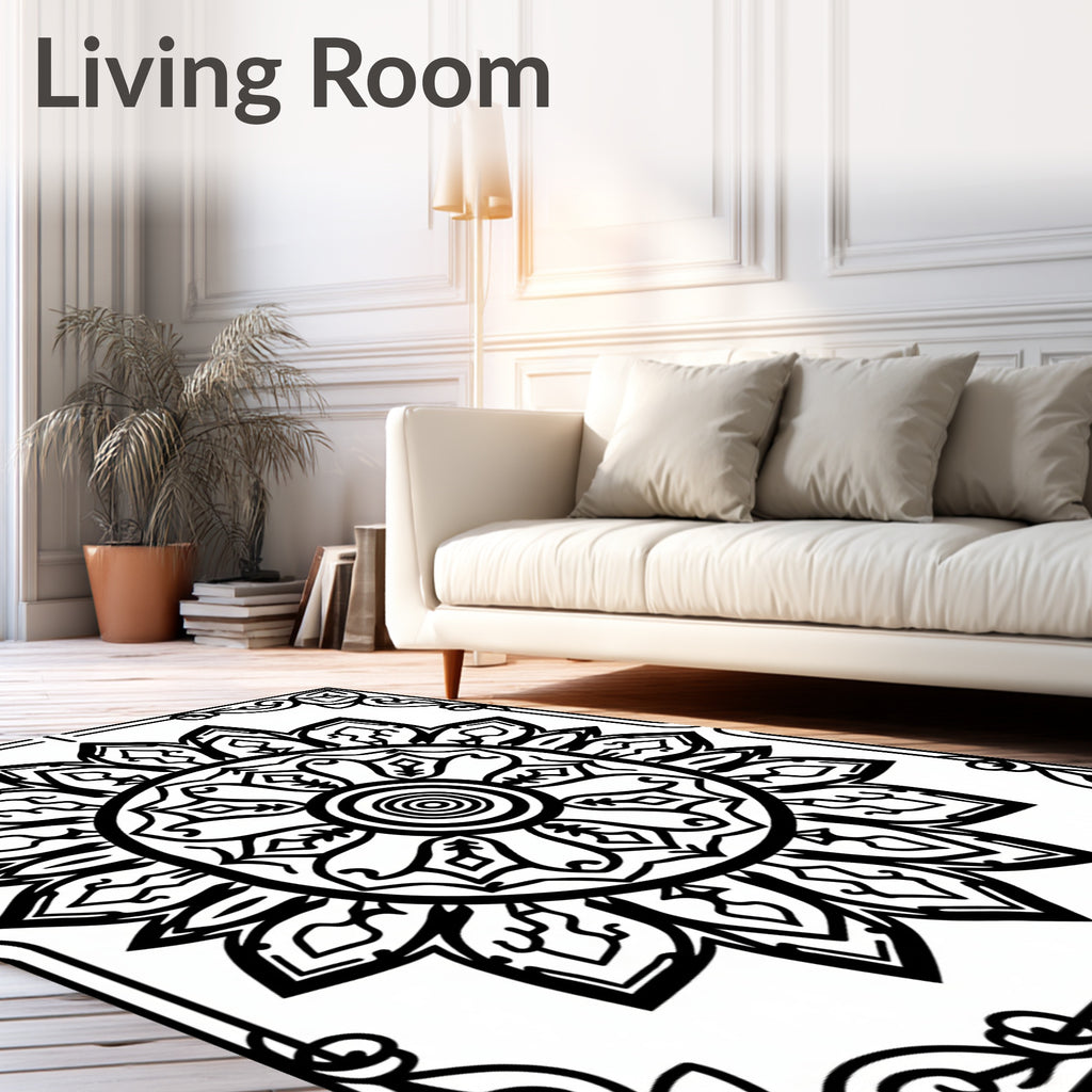 Ornate Mandala Patterned Rug
