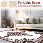 Ornate Flourish Geometric Pattern Rug