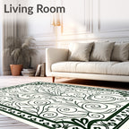 Classic Floral Swirls Patterned Rug