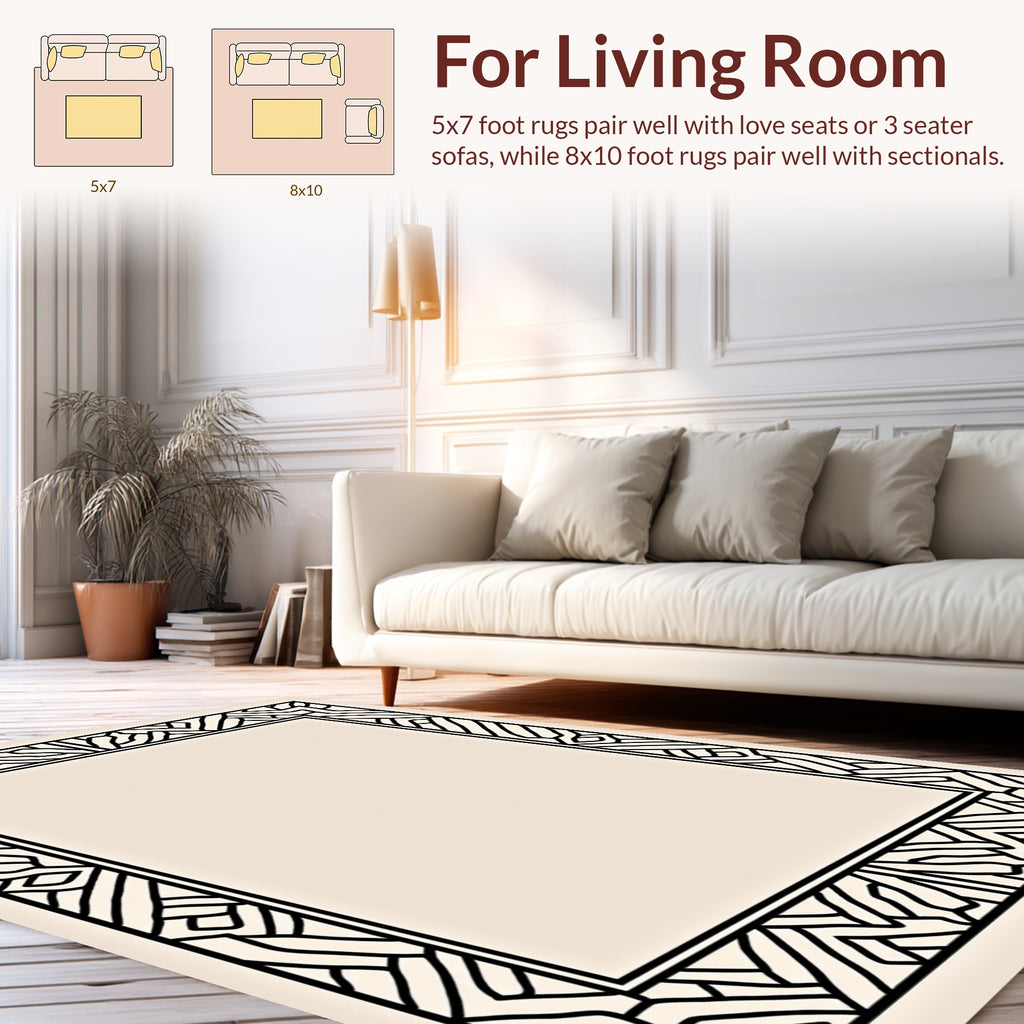 Modern Geometric Art Deco Rug