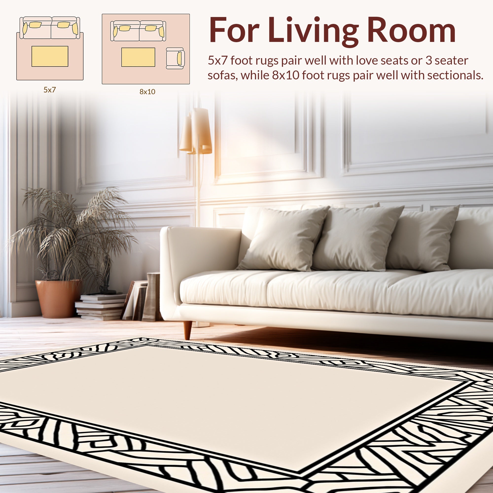 Modern Geometric Art Deco Rug