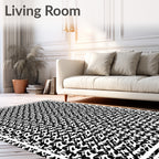 Monochromatic Abstract Pattern Rug