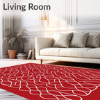 Intertwined Linear Abstract Design Rug