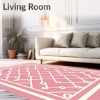 Ornate Geometric Lattice Pattern Rug
