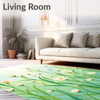Daffodil Field Floral Pattern Rug