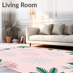 Delicate Pastel Pine Branches Rug