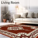 Intricate Floral Medallion Pattern Rug