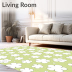 Whimsical Floral Pattern Rug