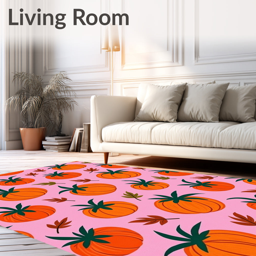 Pumpkin Patch Pattern Rug