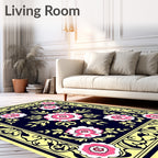 Floral Medallion Pattern Rug