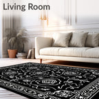 Vintage Floral Arabesque Design Rug