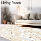 Abstract Swirls Lines Pattern Rug