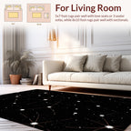 Cosmic Starburst And Dot Pattern Rug