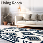Geometric Tribal Inspired Pattern Rug