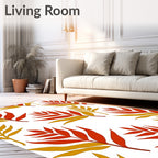 Autumn Leaves Pattern Rug