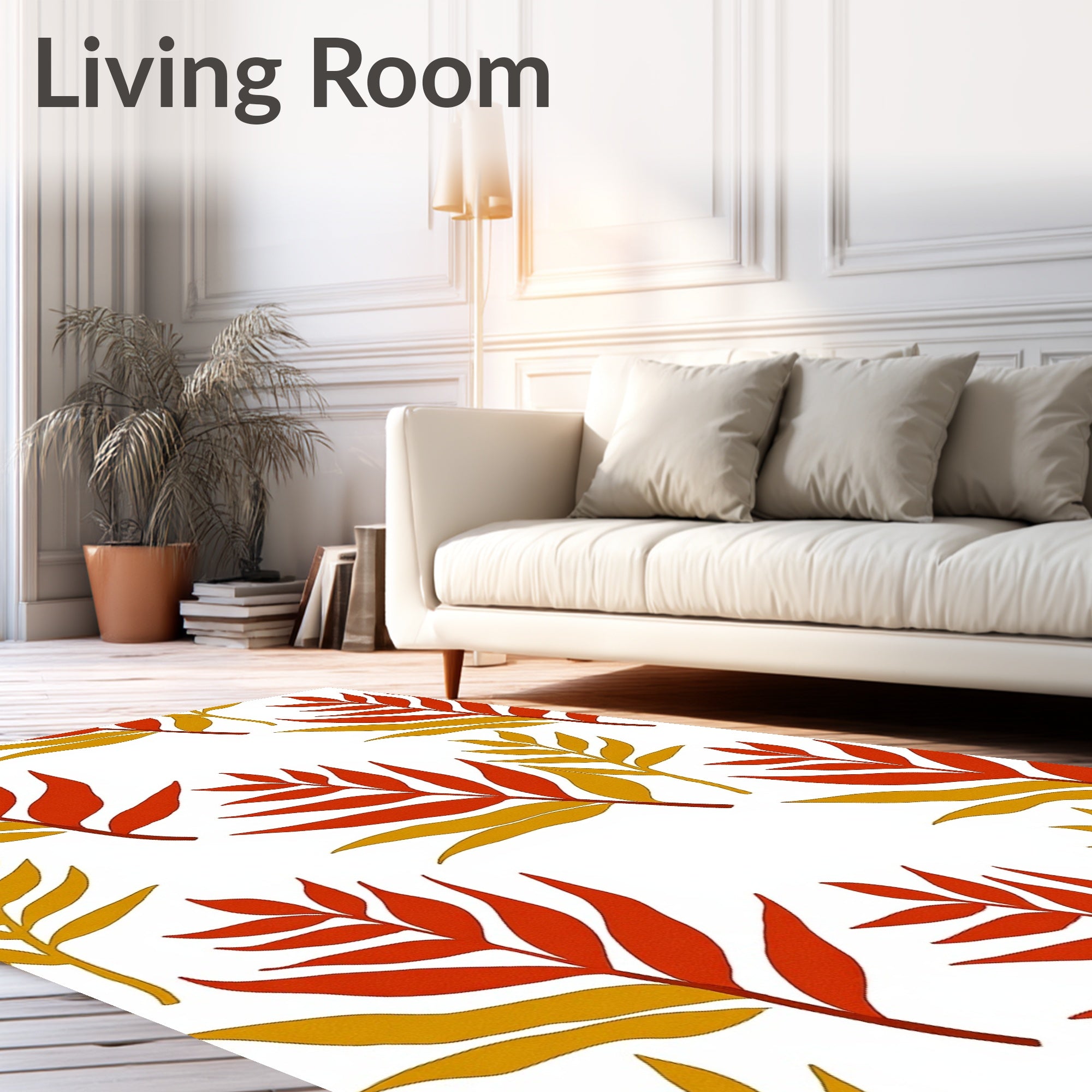 Autumn Leaves Pattern Rug