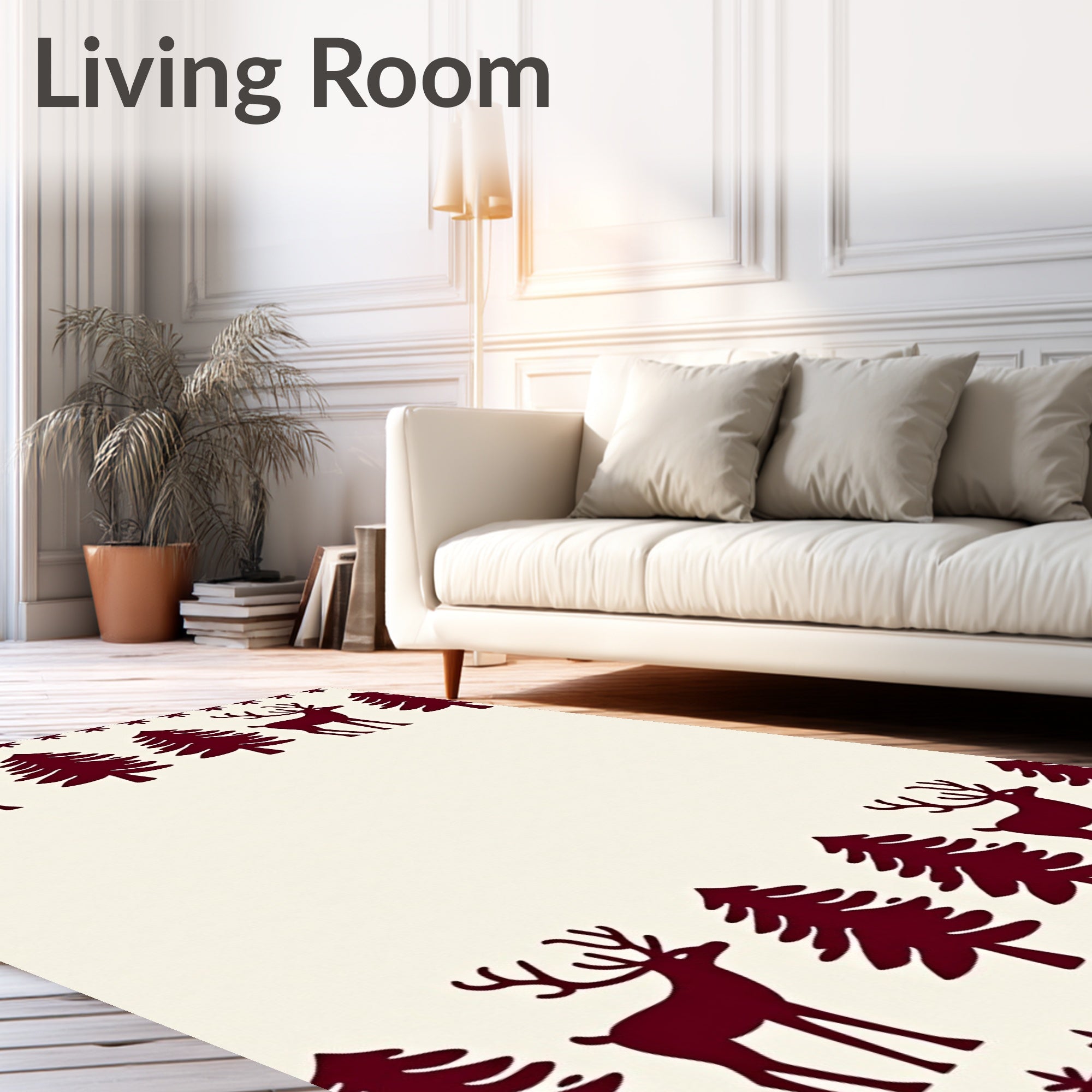Winter Forest Scandinavian Nordic Rug