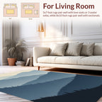 Misty Mountain Silhouette Pattern Rug