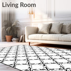 Interlocking Diamond Abstract Motif Rug
