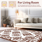 Classic Chinoiserie Floral Pattern Rug
