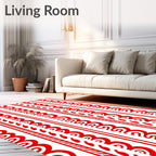 Bold Geometric Stripe Designs Rug
