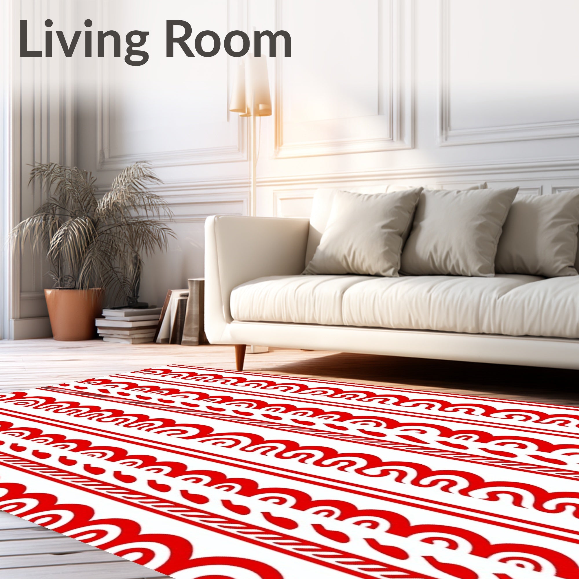 Bold Geometric Stripe Designs Rug