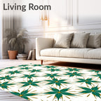 Starburst Floral Pattern Rug