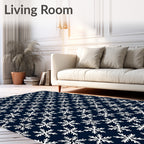 Winter Snowflake Pattern Rug