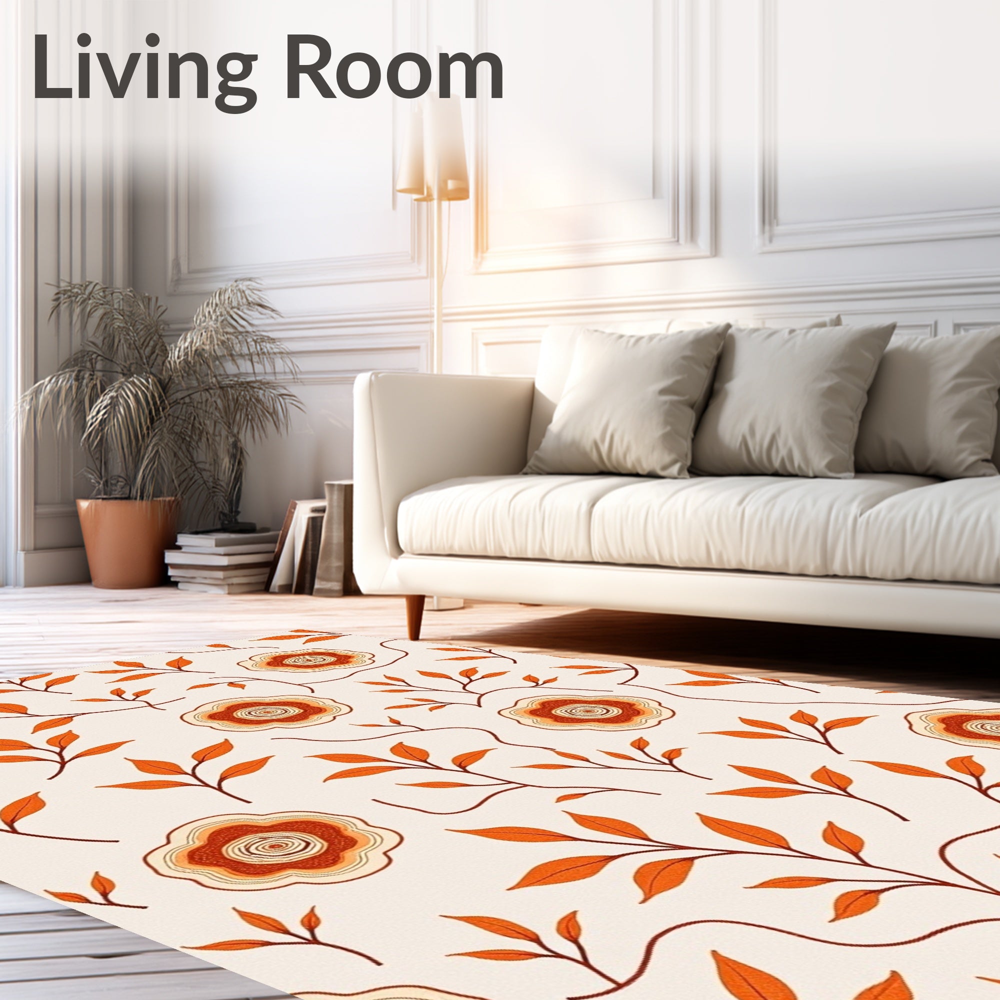 Autumn Leaf Bloom Pattern Rug