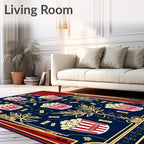 Cinematic Popcorn Pattern Design Rug