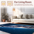 Cosmic Swirl Nebula Pattern Rug