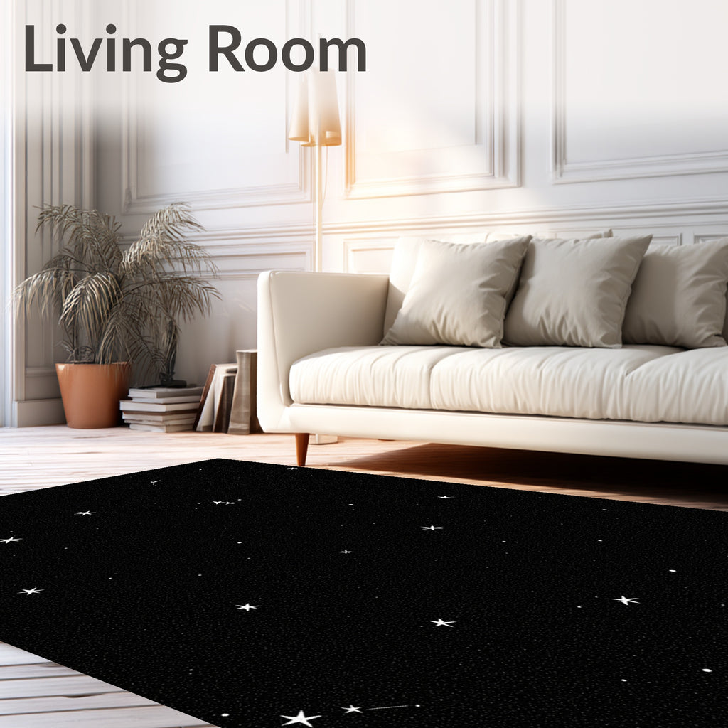 Night Sky Star Pattern Rug