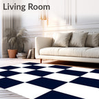 Classic Checkerboard Pattern Rug