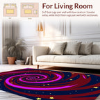 Cosmic Swirl Starlight Pattern Rug
