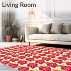 Vibrant Geometric Abstract Collage Rug