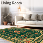Ornate Floral Arabesque Medallion Rug