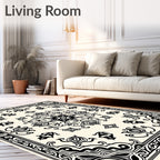 Intricate Classic Floral Scrollwork Rug