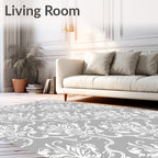 Classic Floral Swirl Pattern Rug