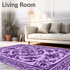 Ornate Floral Mandala Pattern Rug