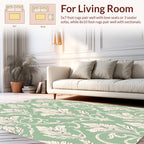 Elegant Damask Scrollwork Pattern Rug