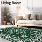 Classic Floral Mandala Patterned Rug