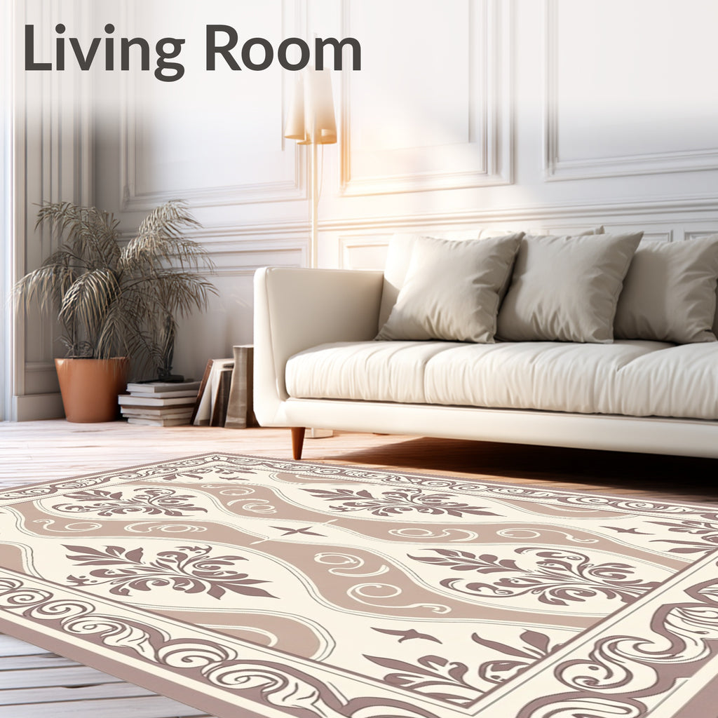 Classic Floral Swirls Pattern Rug