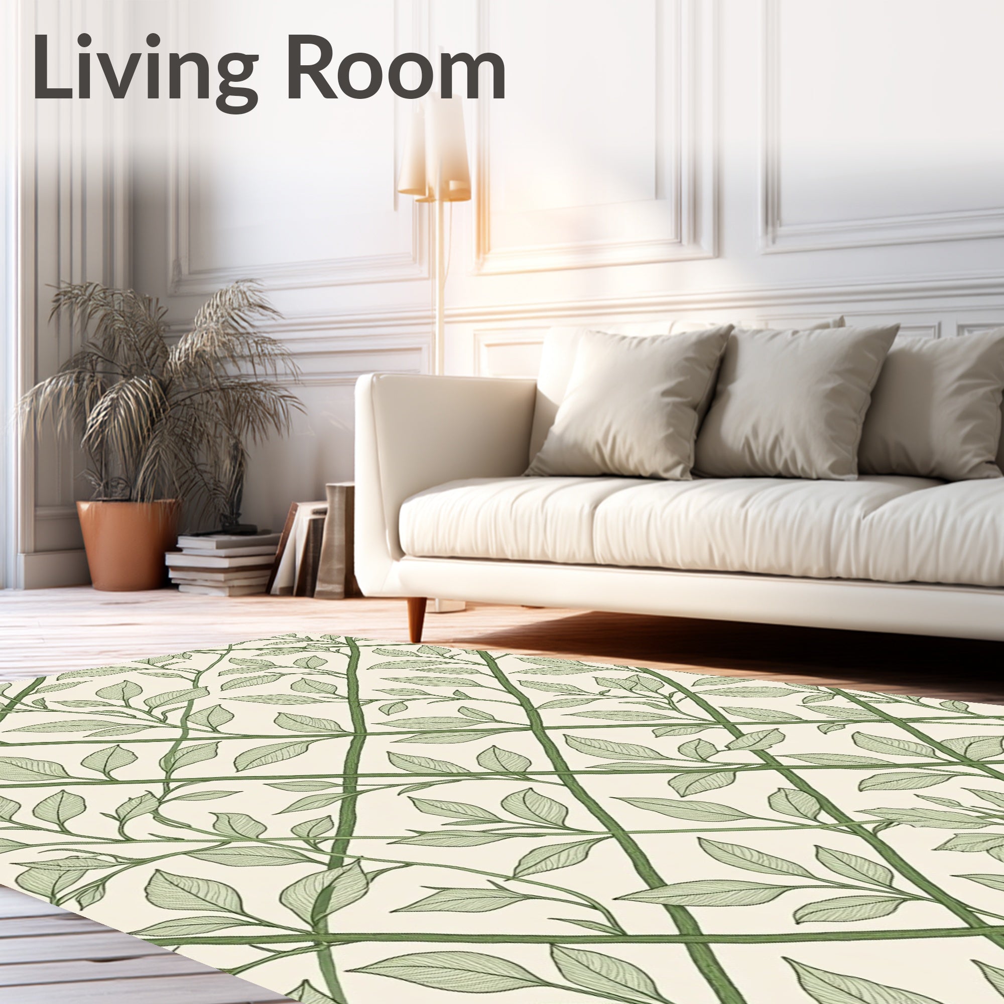 Nature Inspired Vine Lattice Design Rug