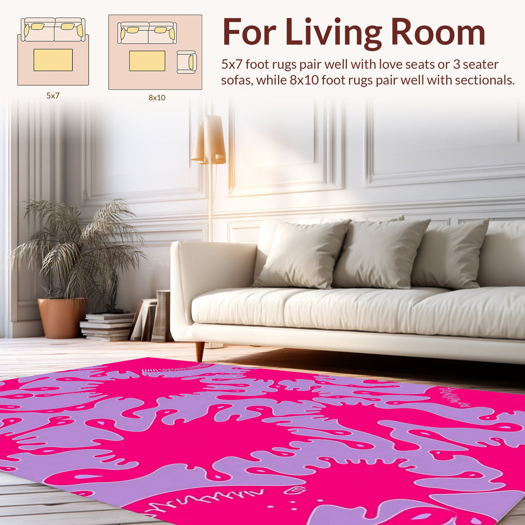 Vibrant Splatter Pattern Rug