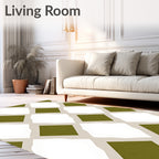 Geometric Diamond Pattern Rug