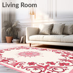 Floral Scrollwork Delightful Sun Rug
