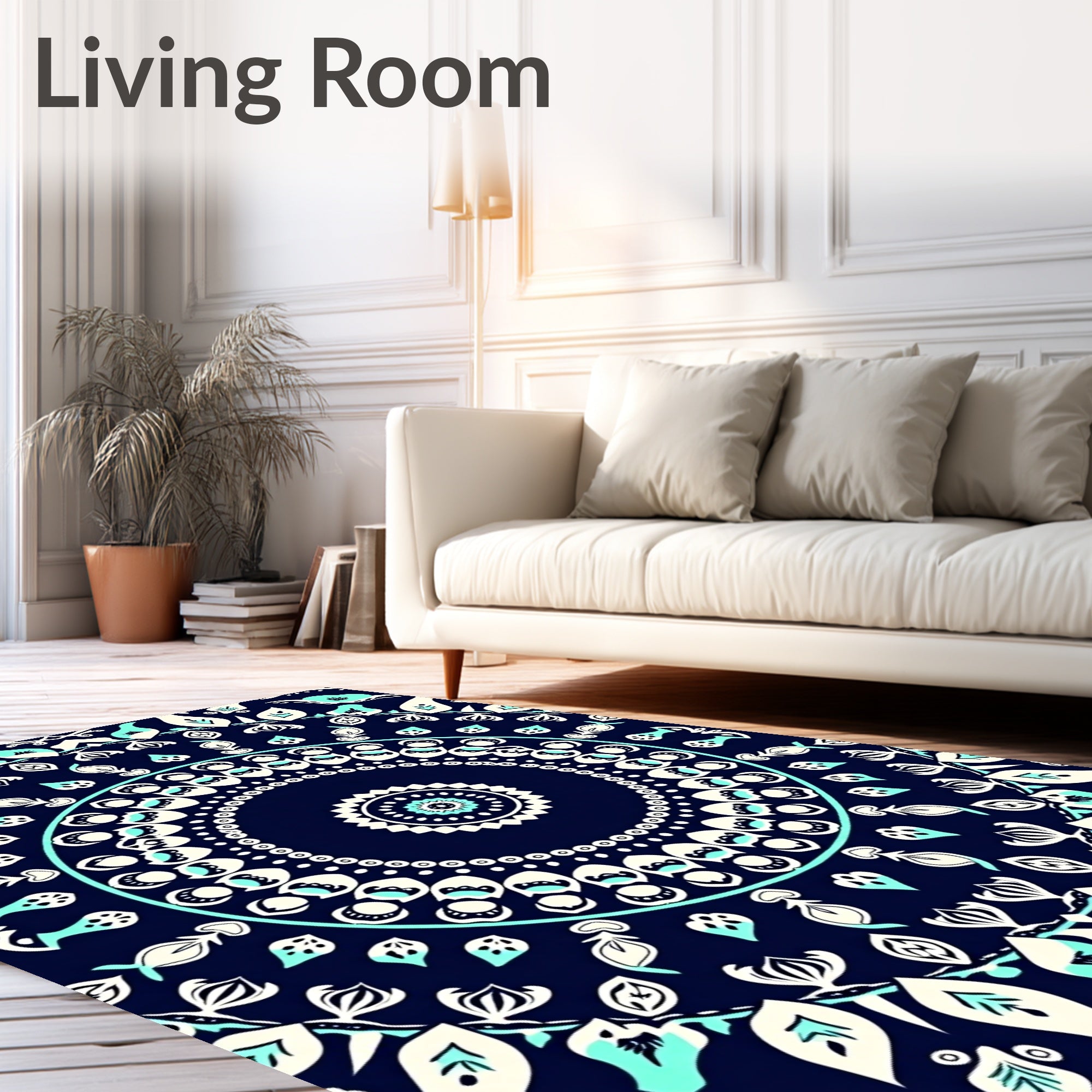 Mandala Lace Inspired Pattern Rug