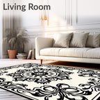 Bold Floral Mandala Design Rug