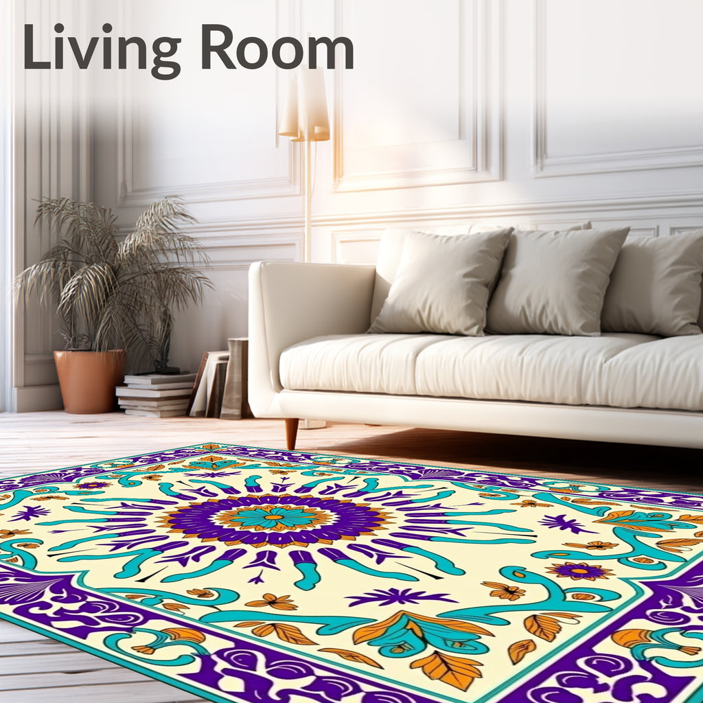 Mandala Floral Pattern Rug